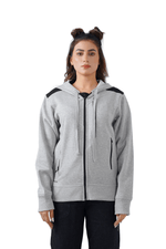 Zippered Comfort Jacket - Heather Grey