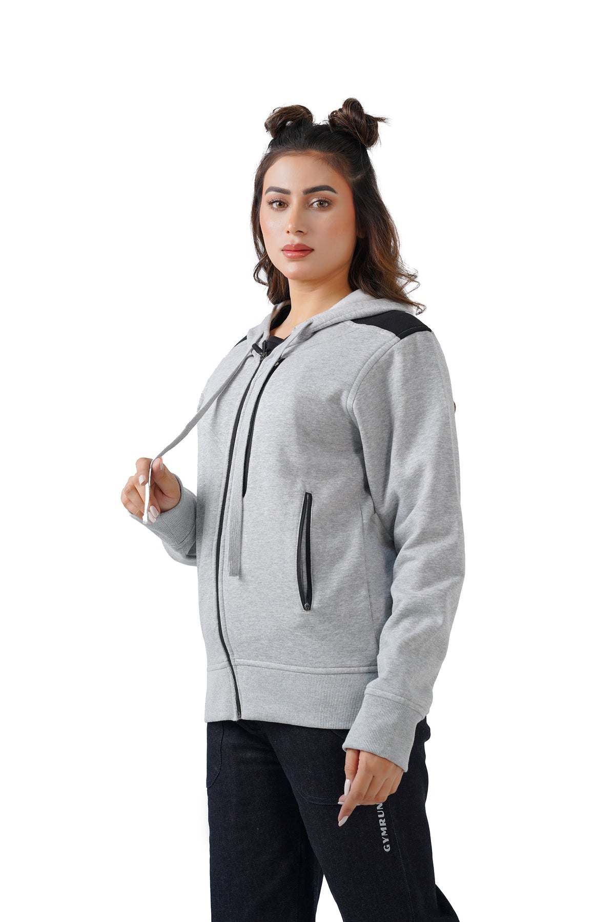 Zippered Comfort Jacket - Heather Grey