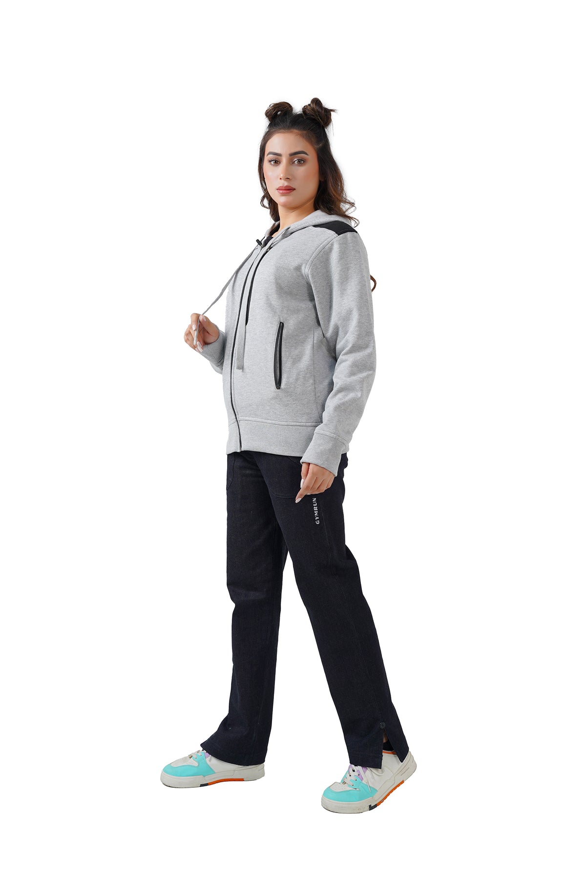 Zippered Comfort Jacket - Heather Grey
