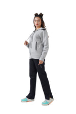 Zippered Comfort Jacket - Heather Grey
