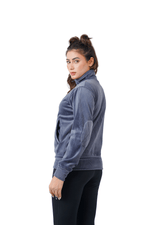 Velvet Ridge Cord Jacket - Grey