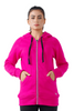 Plush Zippered Hoodie - Pink