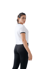 Warm Vibes Crop - White