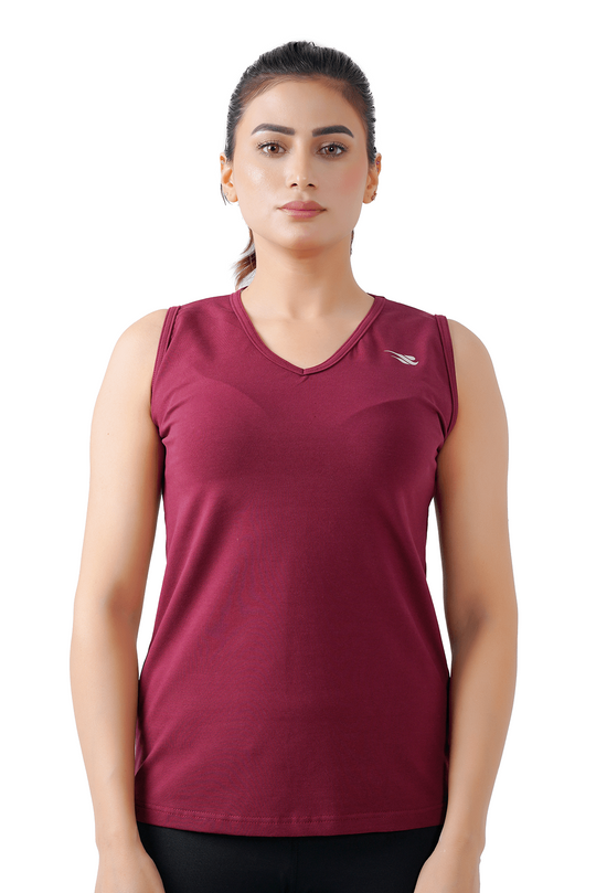 PureEase Tank - Maroon