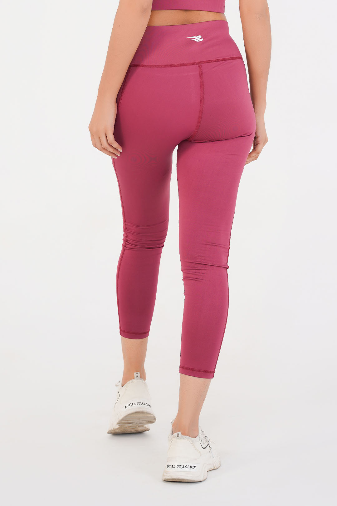 Ladies Basic Performance Leggings - Deep Plum