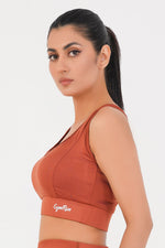 Ladies Basic Performance Sports Bra - Intense Rust