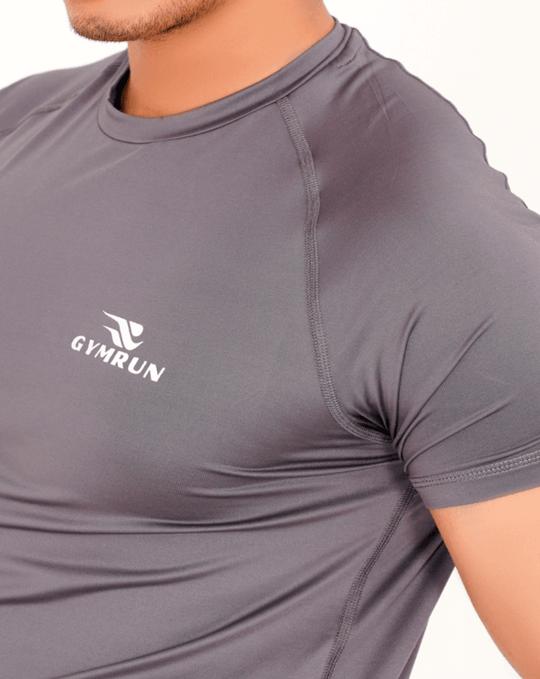 Breath Lite Tee - Grey - GYMRUN Activewear