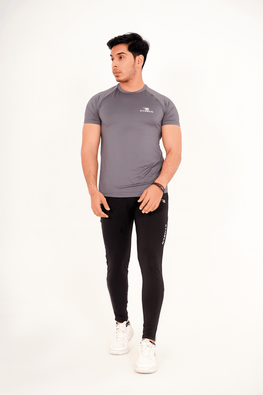 Breath Lite Tee - Grey - GYMRUN Activewear