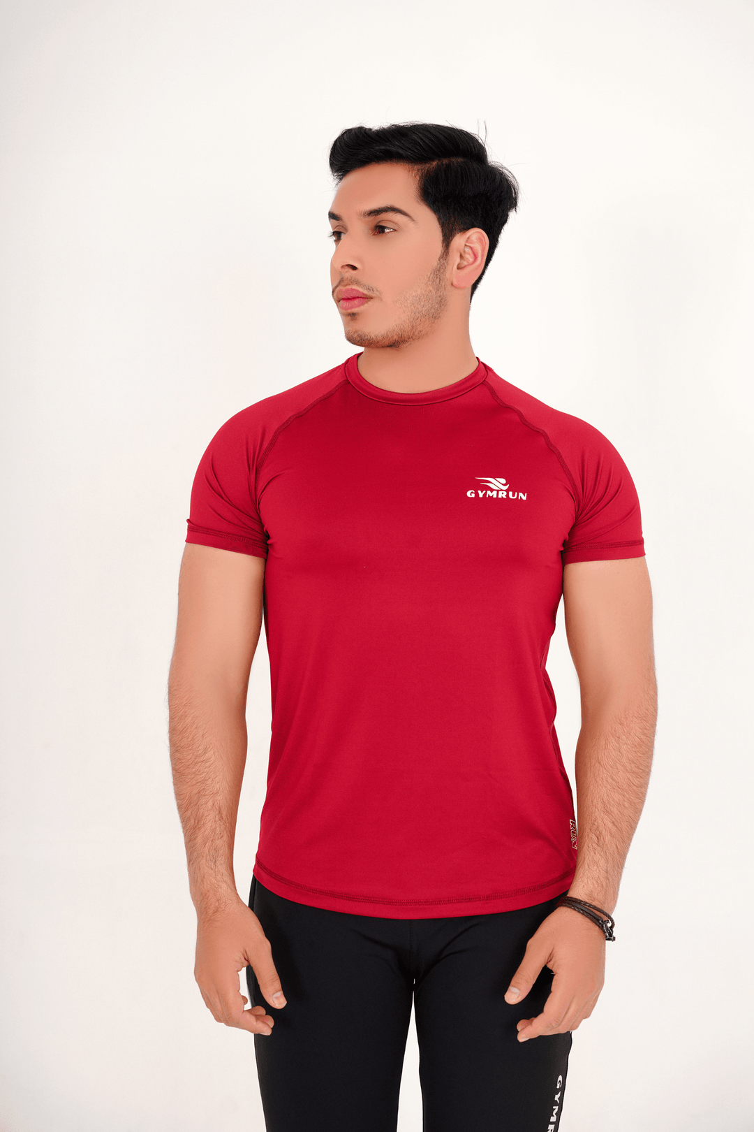 Breath Lite Tee - Maroon - GYMRUN Activewear