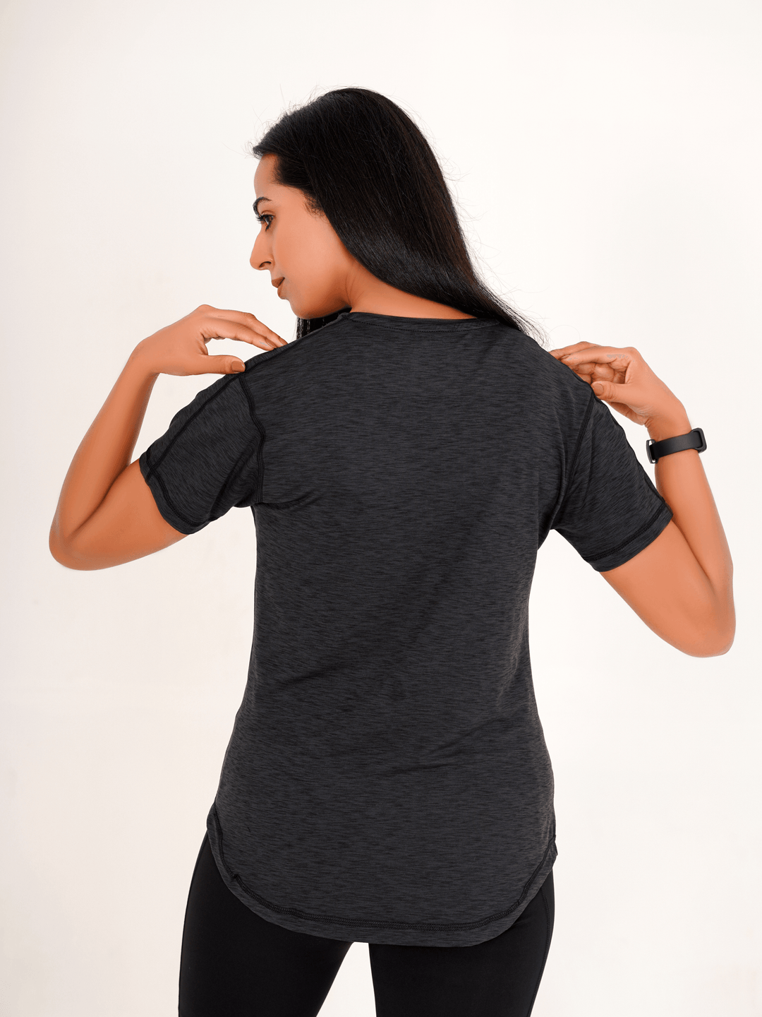 Everyday Hybrid T-Shirt - Black - GYMRUN Activewear