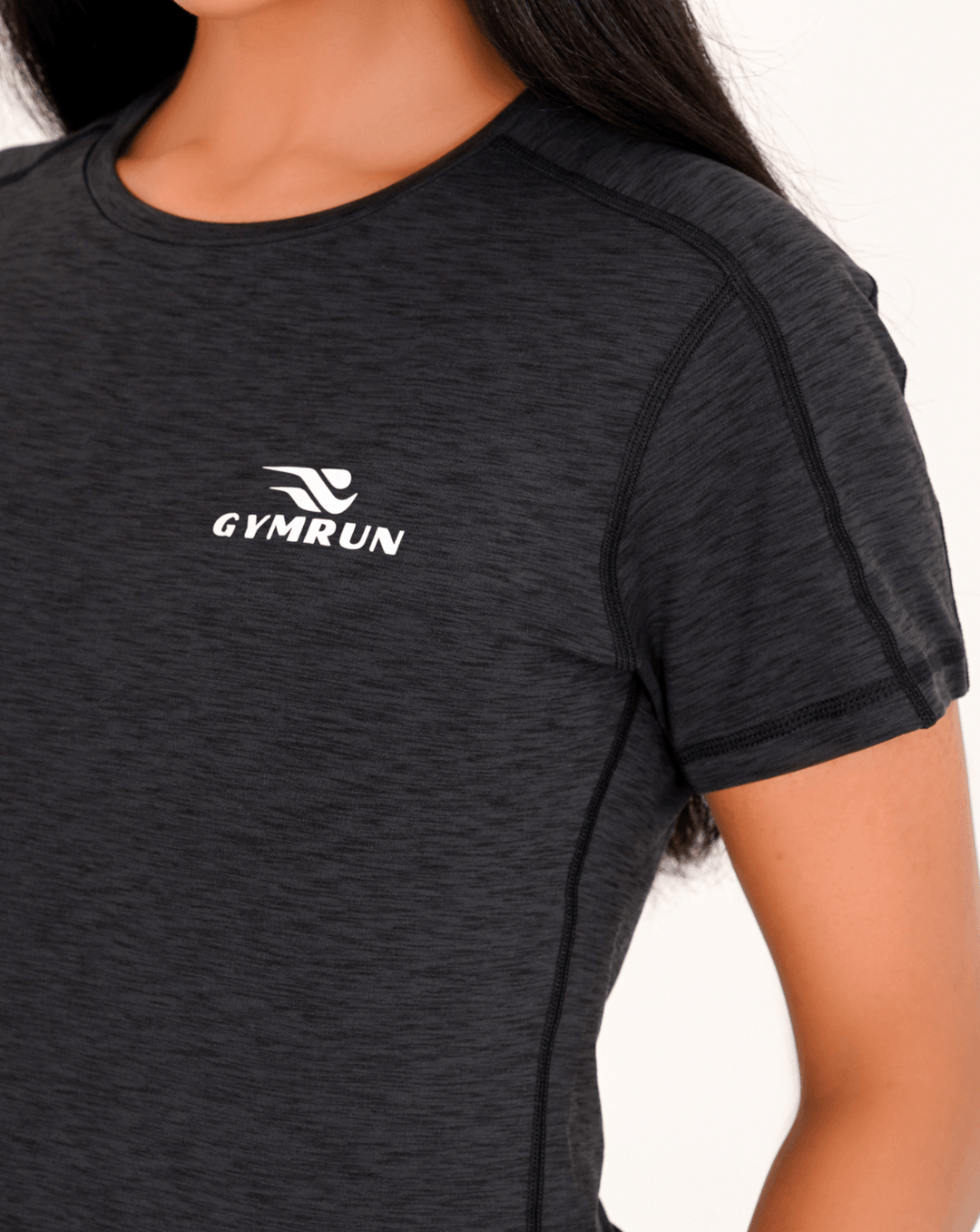 Everyday Hybrid T-Shirt - Black - GYMRUN Activewear