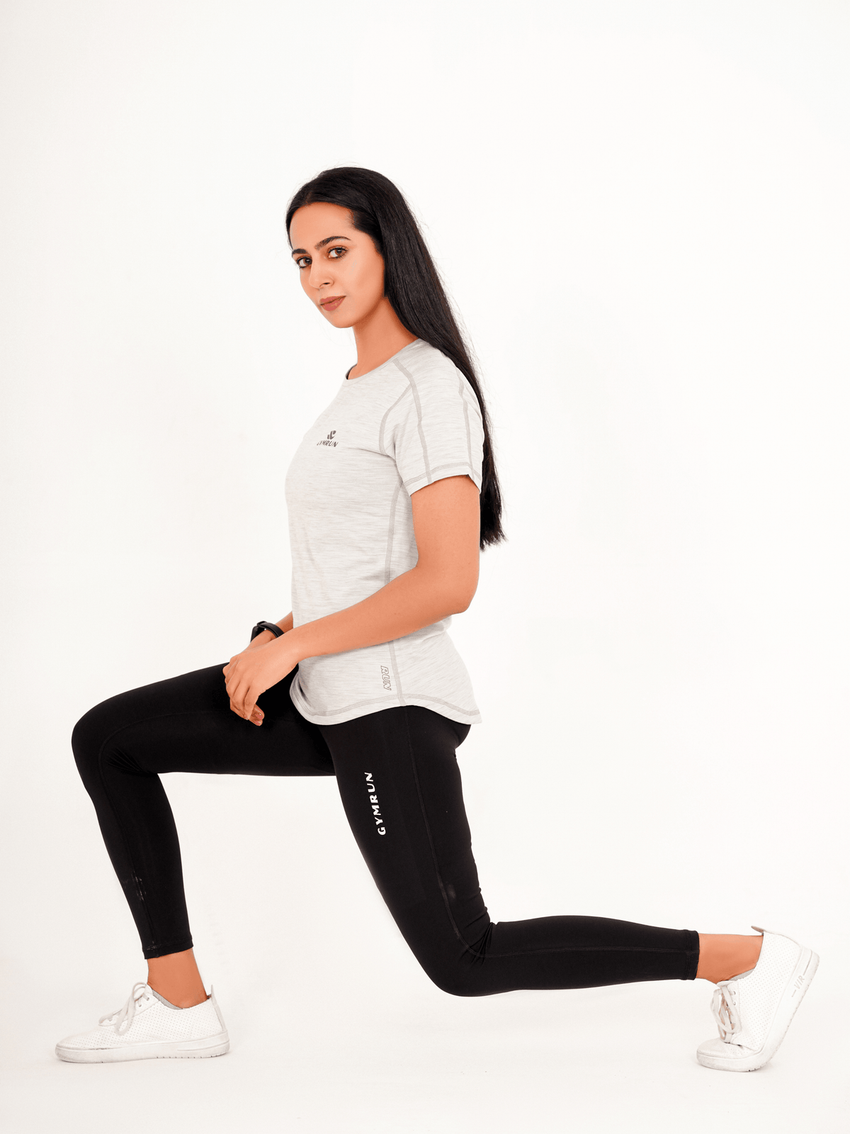 Everyday Hybrid T-Shirt - Light Grey - GYMRUN Activewear