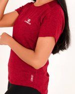 Everyday Hybrid T-Shirt - Maroon - GYMRUN Activewear