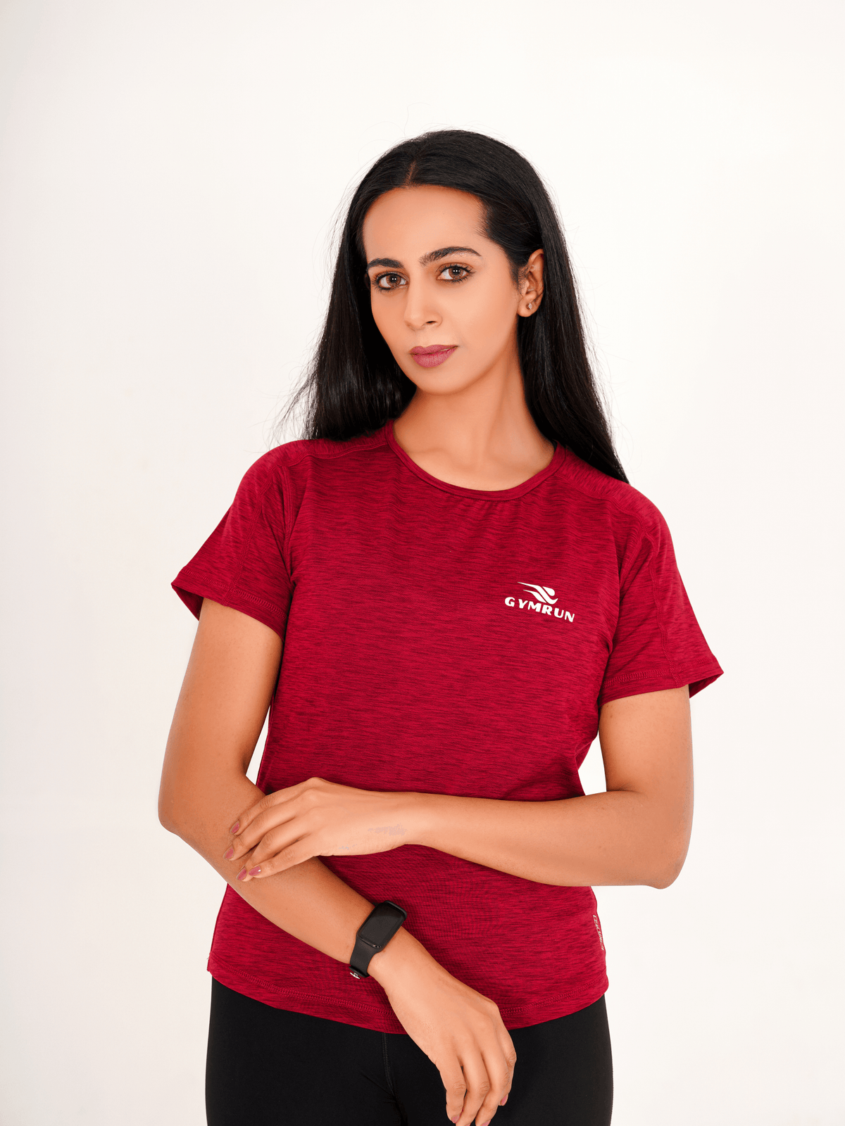 Everyday Hybrid T-Shirt - Maroon - GYMRUN Activewear