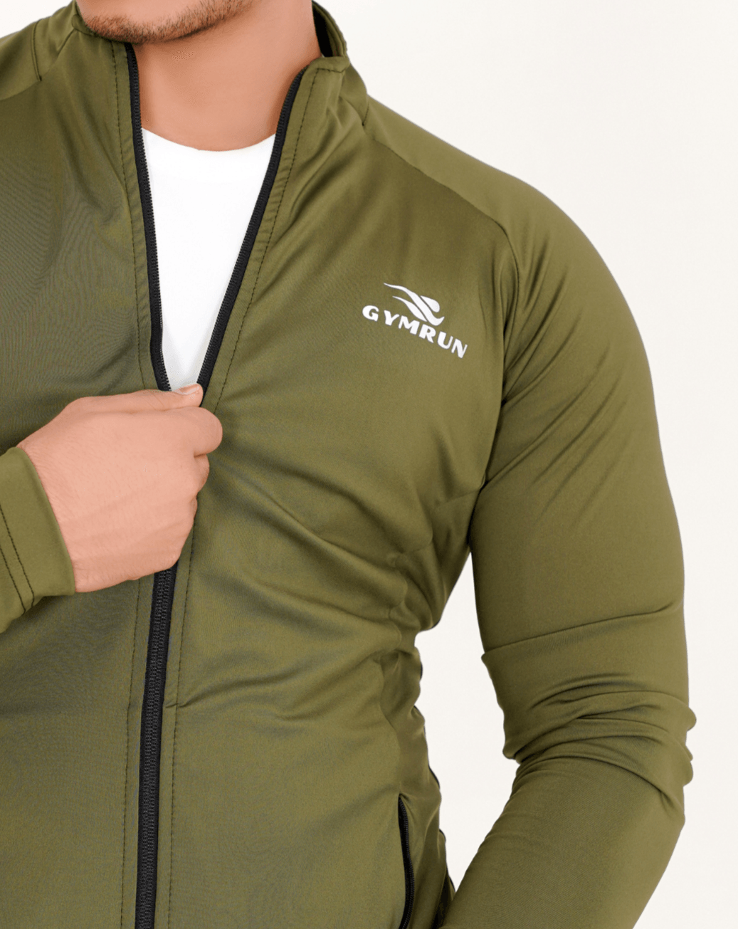 Everyday Men's Jacket - Olive - GYMRUN Activewear