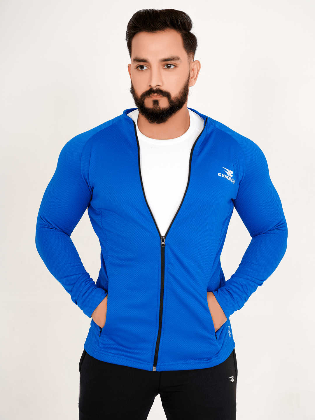 FlexFit Urban Jacket - Royal Blue - GYMRUN Activewear