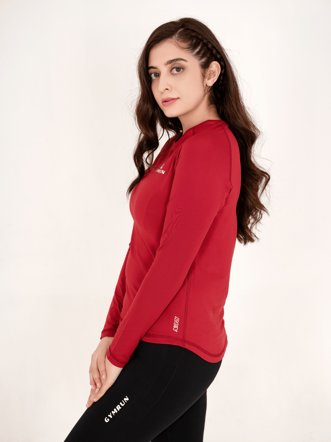 High-Tech Long Sleeve - Maroon - GYMRUN Activewear