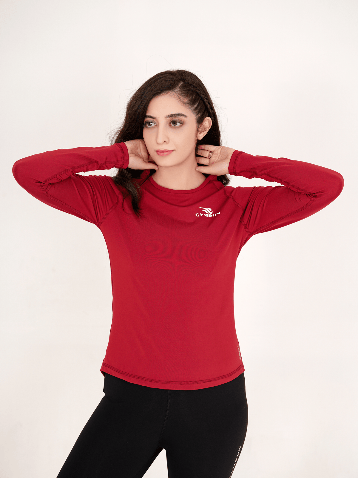 High-Tech Long Sleeve - Maroon - GYMRUN Activewear