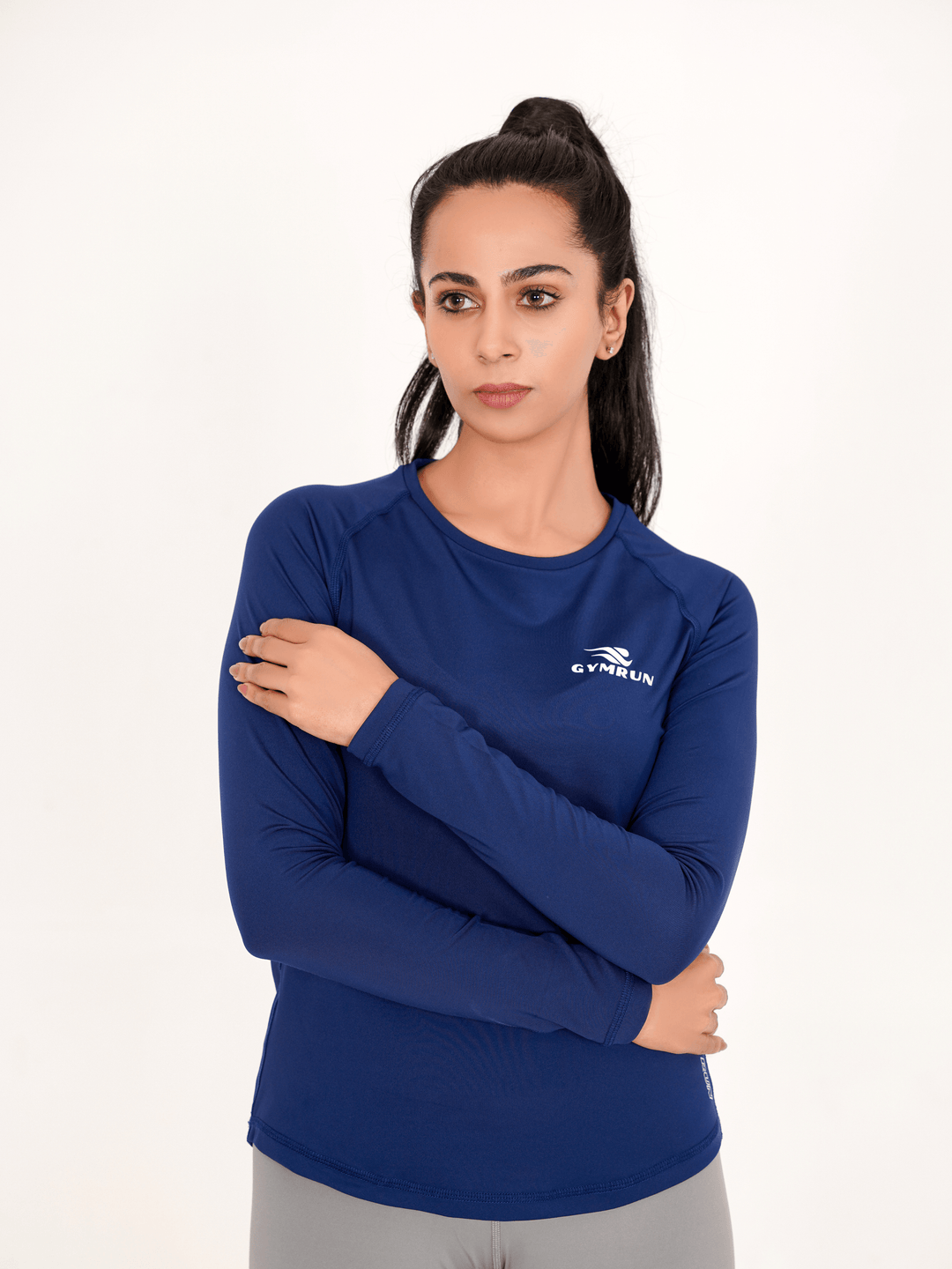 High-Tech Long Sleeve - Navy - GYMRUN Activewear