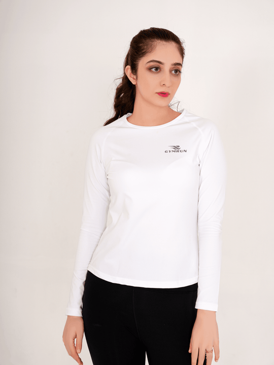 High-Tech Long Sleeve - White - GYMRUN Activewear