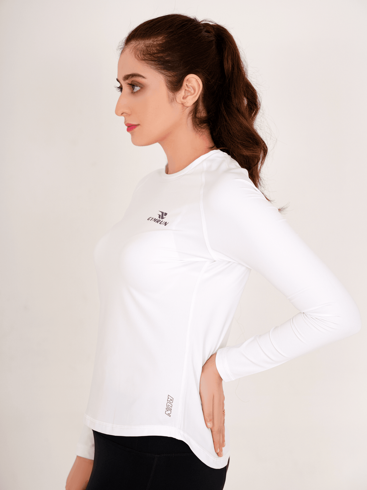 High-Tech Long Sleeve - White - GYMRUN Activewear