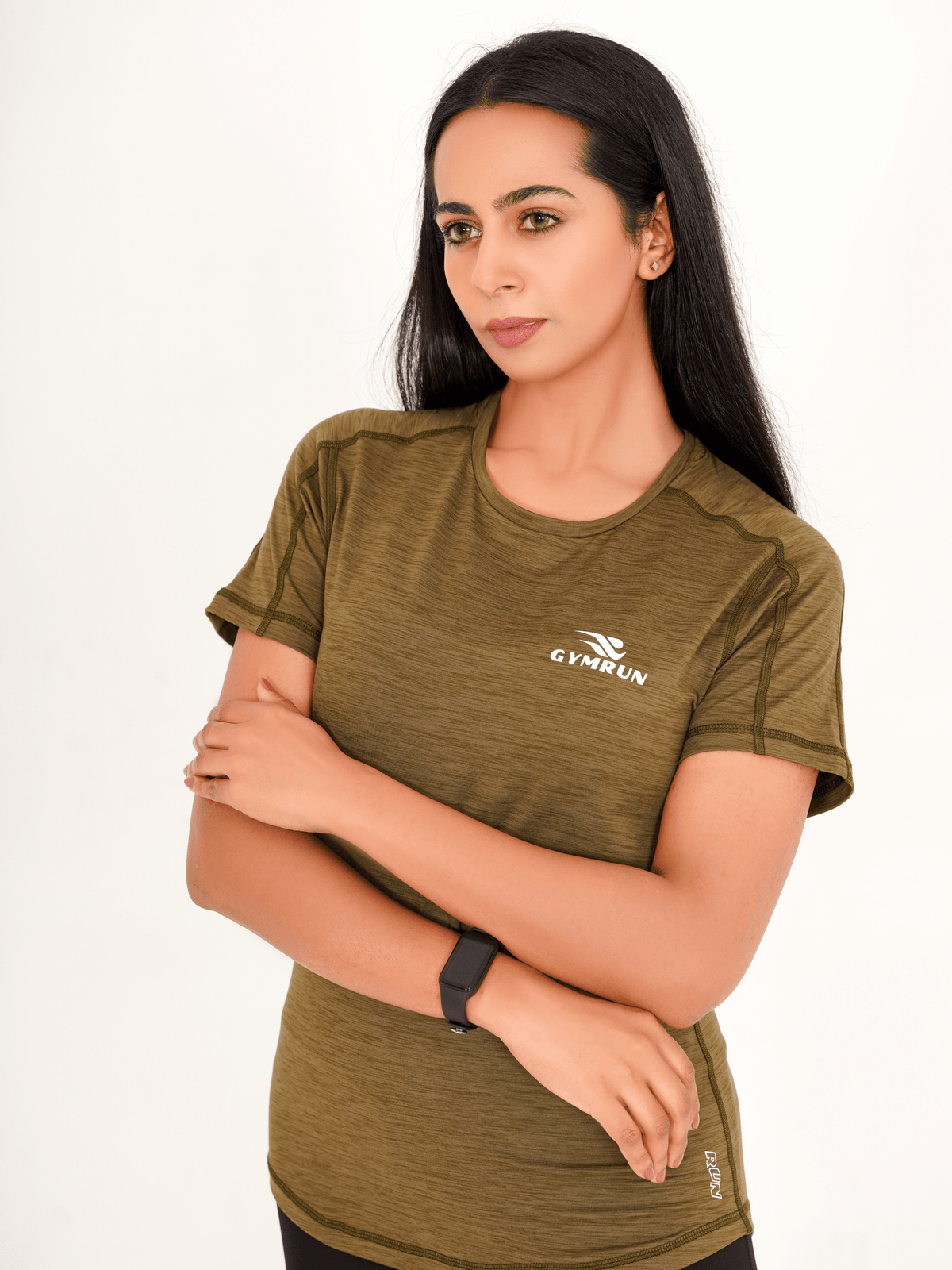 Hybrid Everyday T-Shirt - Olive - GYMRUN Activewear