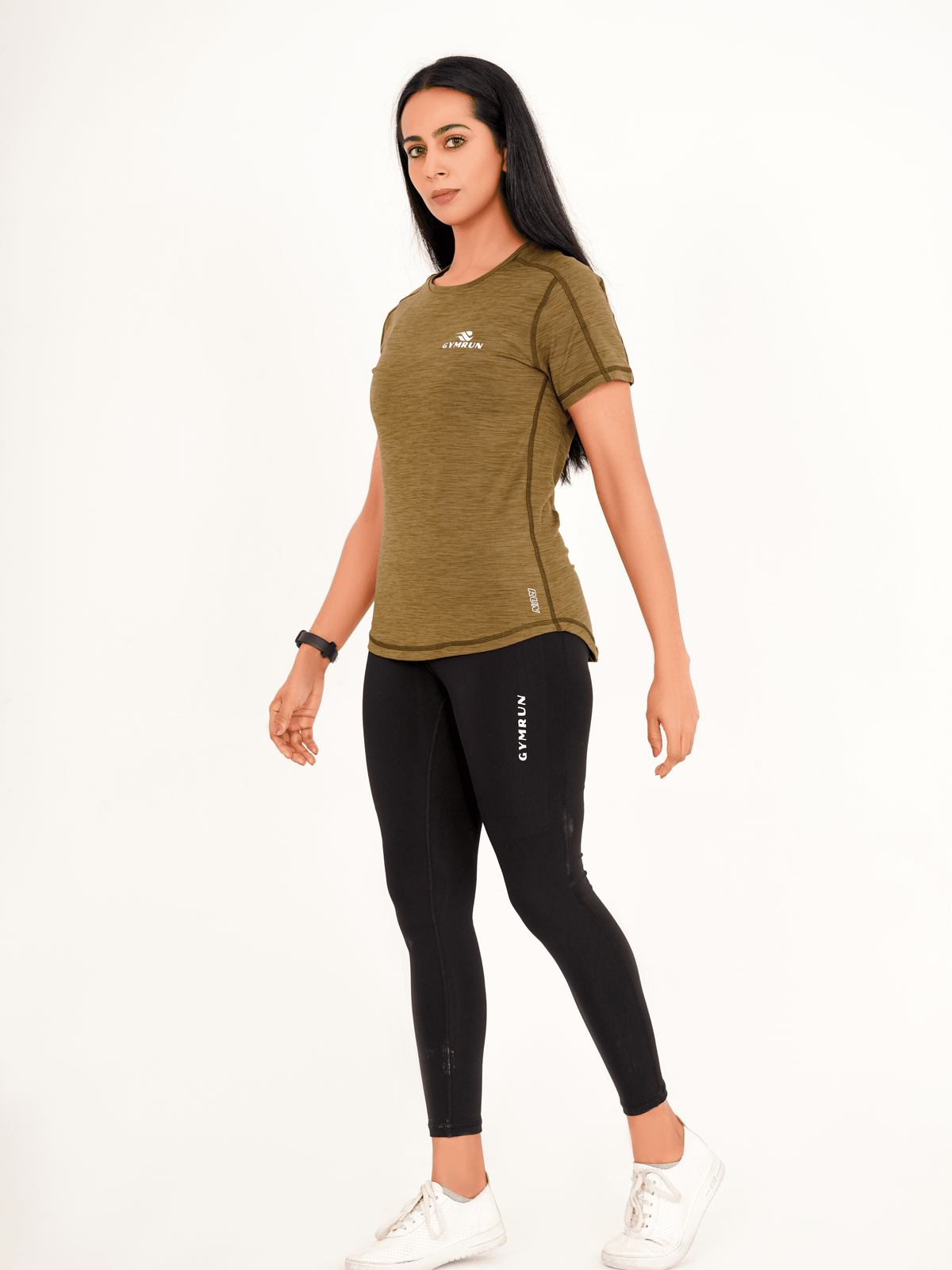Hybrid Everyday T-Shirt - Olive - GYMRUN Activewear