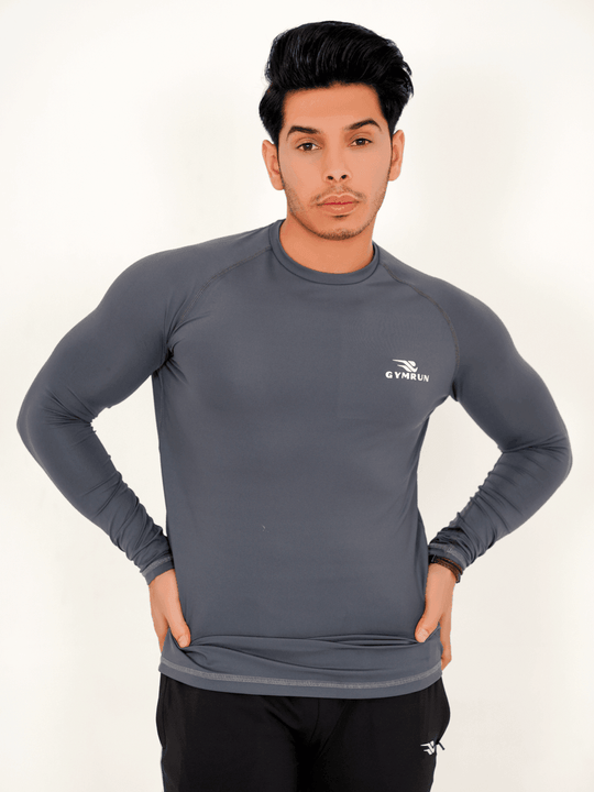 Hybrid Full Sleeve Shirt - Black - GYMRUN Activewear