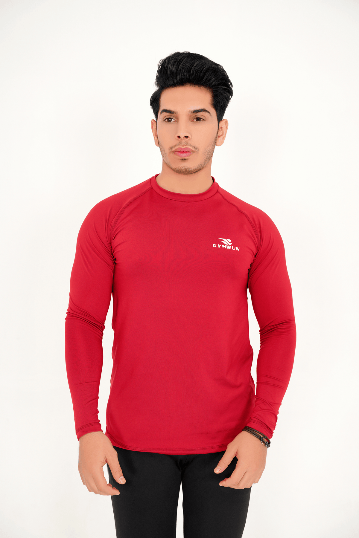 Hybrid Full Sleeve Shirt - Maroon - GYMRUN Activewear