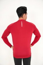 Hybrid Full Sleeve Shirt - Maroon - GYMRUN Activewear