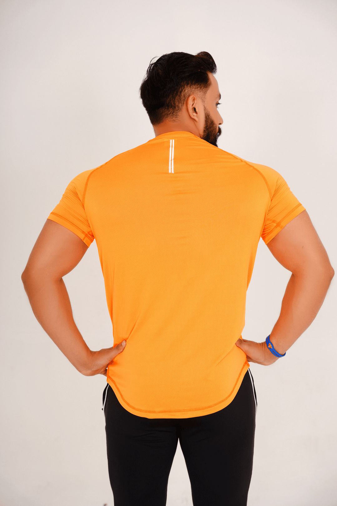 Hydro Mesh Tee - Orange - GYMRUN Activewear