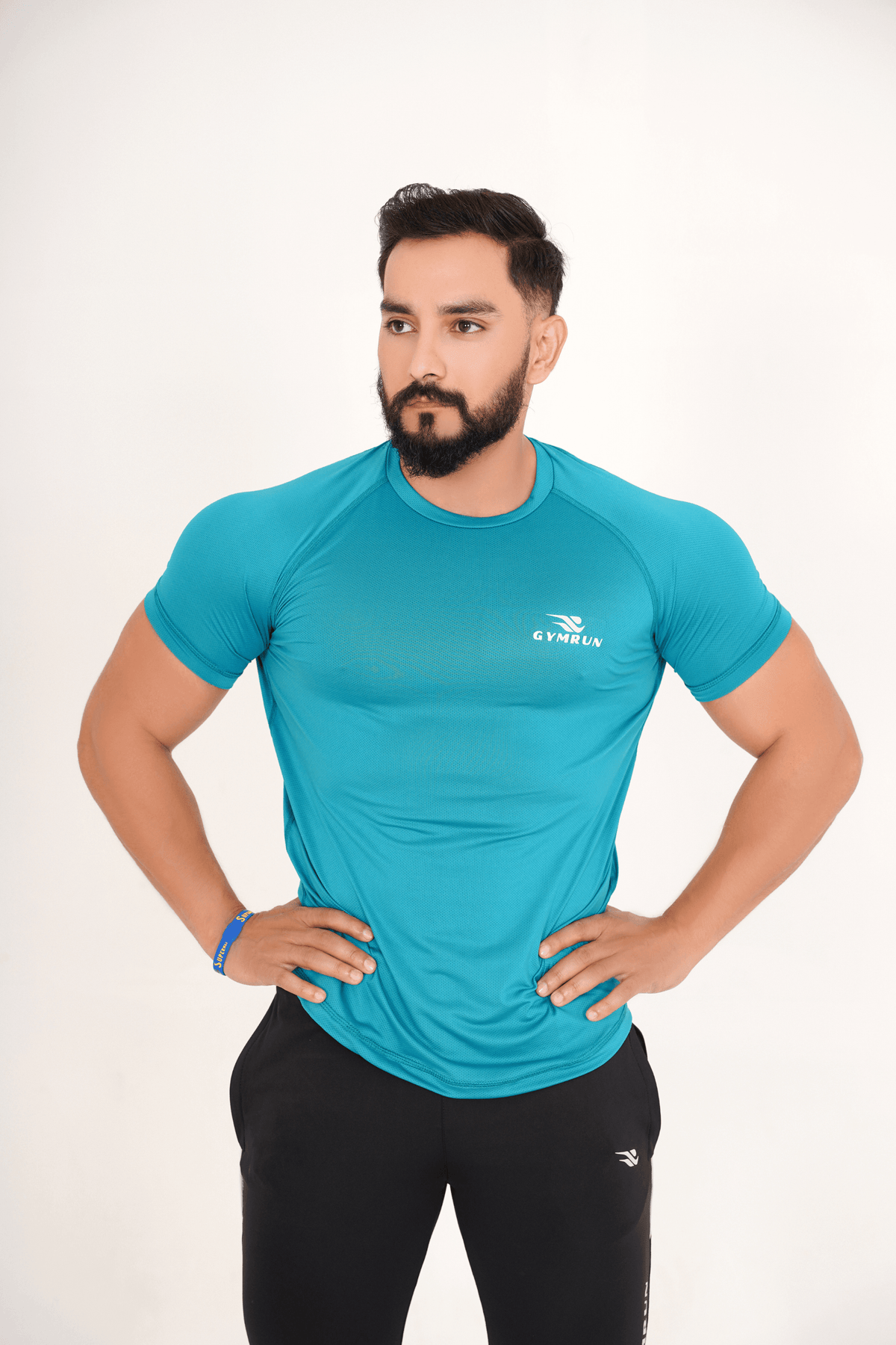 Hydro Mesh Tee - Teal - GYMRUN Activewear