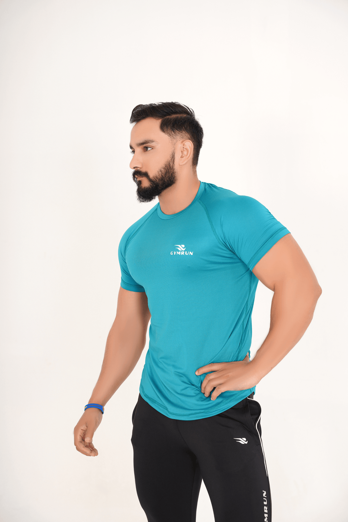 Hydro Mesh Tee - Teal - GYMRUN Activewear