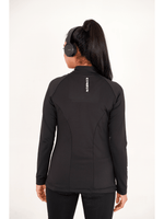 Ladies Compression Zipper - Black - GYMRUN Activewear