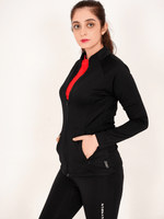 Ladies' Performance Jacket - Black - GYMRUN Activewear