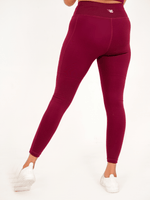 Ladies' Seamless Leggings - Maroon - GYMRUN Activewear