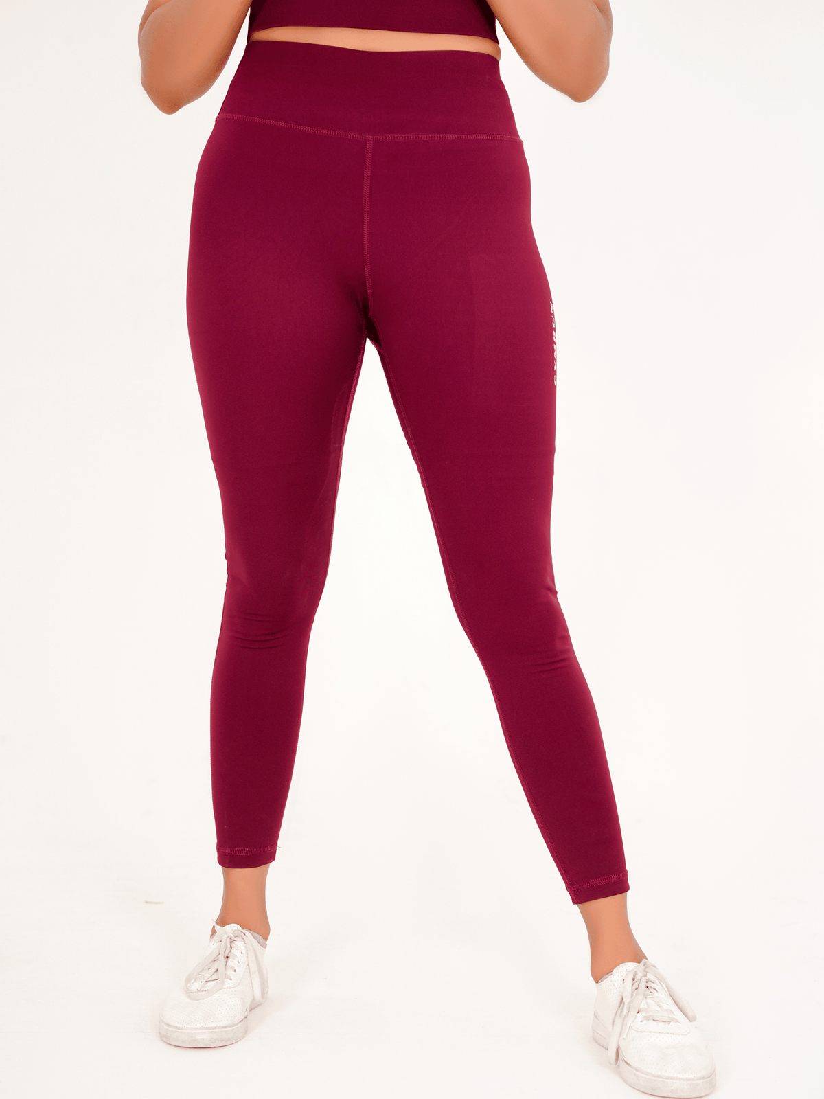 Ladies' Seamless Leggings - Maroon - GYMRUN Activewear