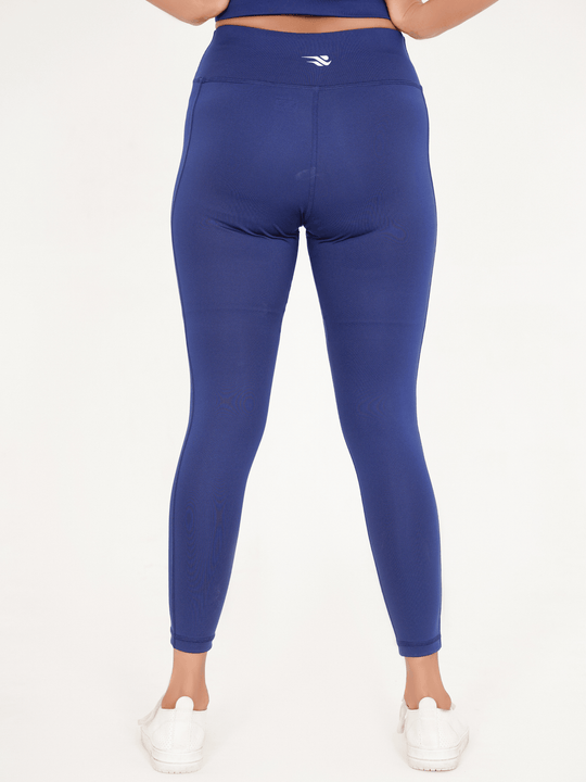 Ladies' Seamless Leggings - Navy - GYMRUN Activewear