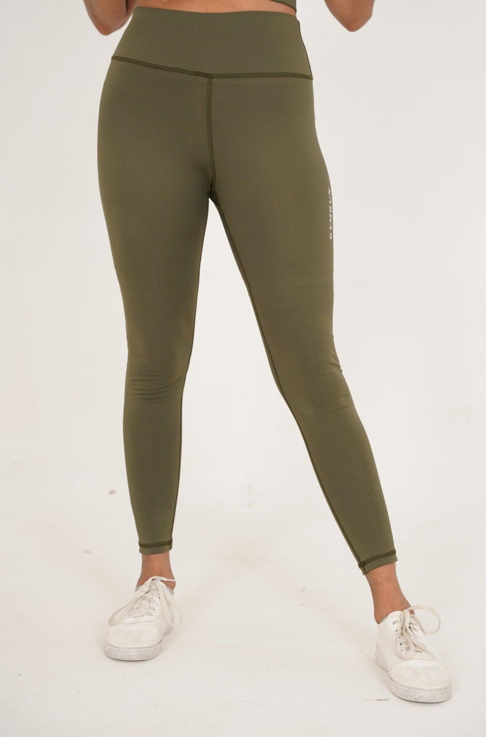 Ladies' Seamless Leggings - Olive - GYMRUN Activewear