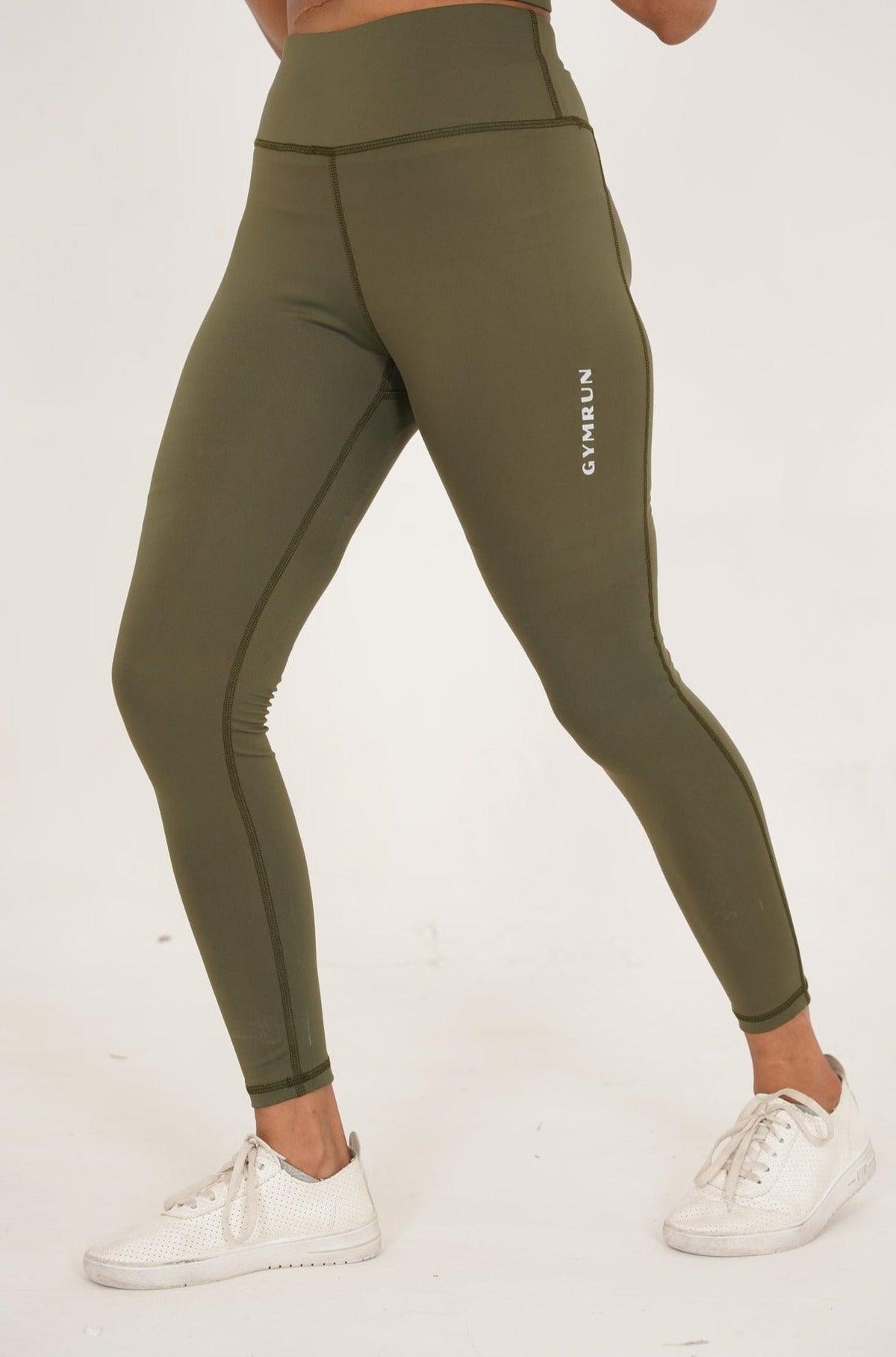 Ladies' Seamless Leggings - Olive - GYMRUN Activewear