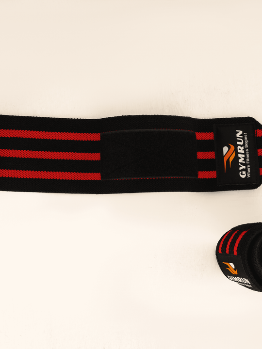 Lifting Wrist Wraps - Red - GYMRUN Activewear