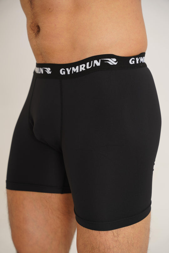 Performance Boxers - Black - GYMRUN Activewear