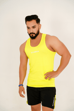 PerformanceFlex Men's Tank Top-Neon Yellow - GYMRUN Activewear