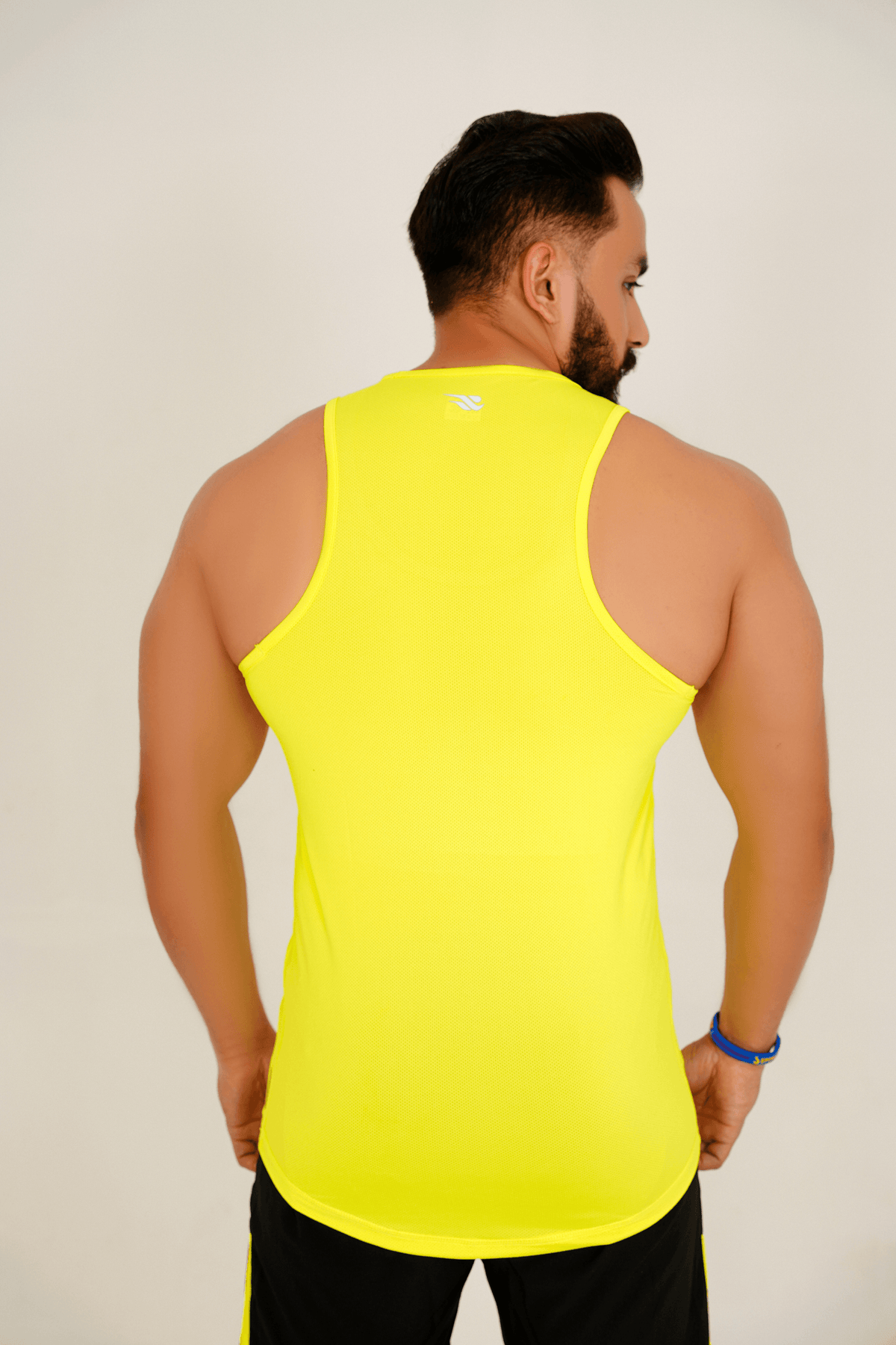 PerformanceFlex Men's Tank Top-Neon Yellow - GYMRUN Activewear