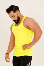 PerformanceFlex Men's Tank Top-Neon Yellow - GYMRUN Activewear