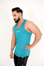 PerformanceFlex Men's Tank Top-Teal - GYMRUN Activewear
