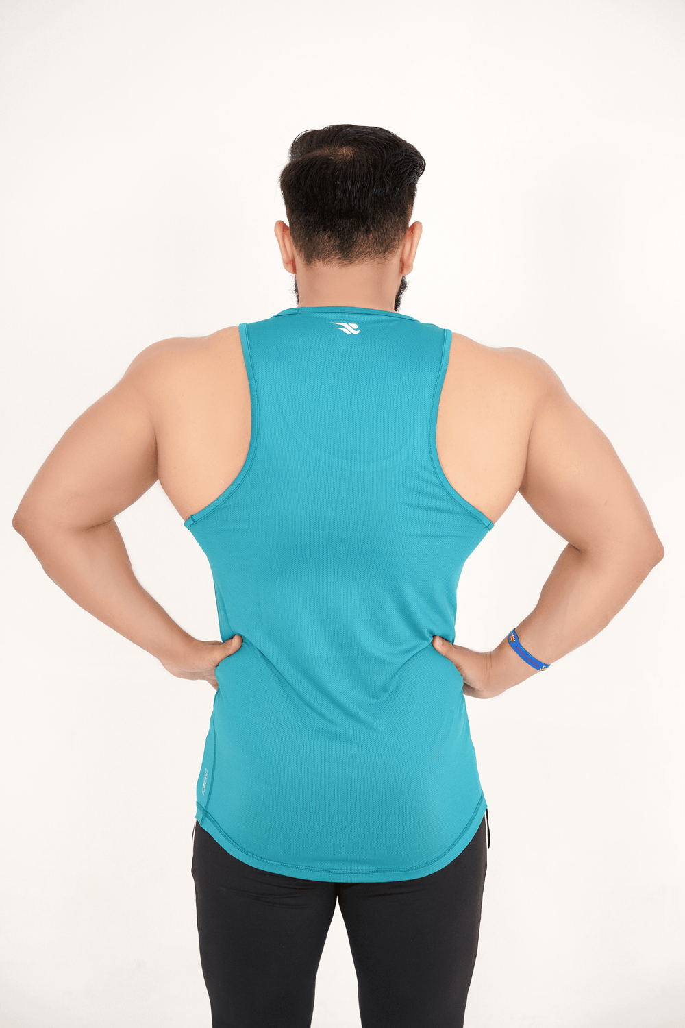 PerformanceFlex Men's Tank Top-Teal - GYMRUN Activewear