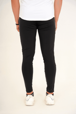 Pro-Fit Men's Performance Trousers-Black White - GYMRUN Activewear