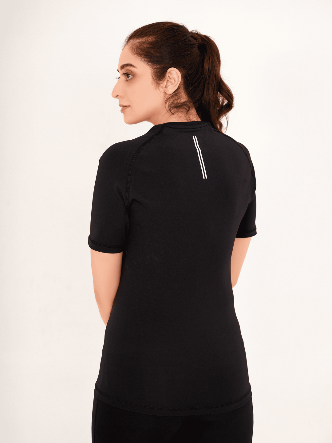 Seamless Dry-Fit Shirt - Black - GYMRUN Activewear