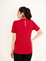Seamless Dry-Fit Shirt - Maroon - GYMRUN Activewear